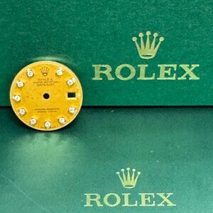 Authentic Rolex 26mm Datejust Champagne 10R Diamond Dial